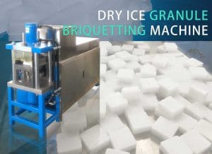 Dry ice granule briquetting machine