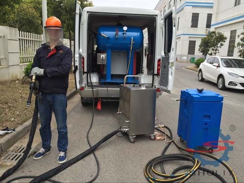 Machine commerciale de nettoyage à glace carbonique