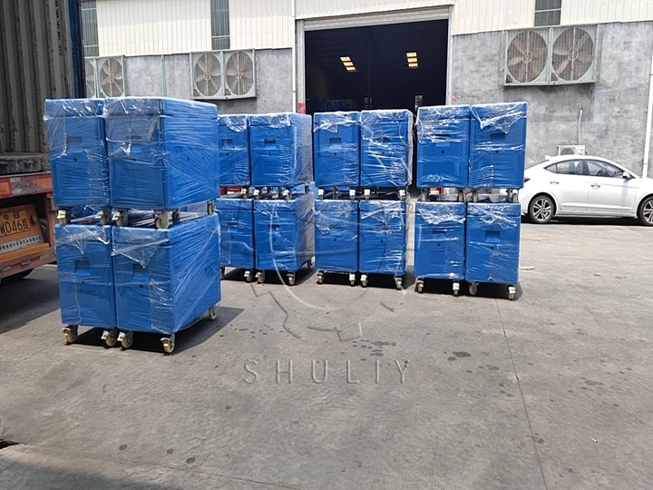 Dry ice containers for shipping