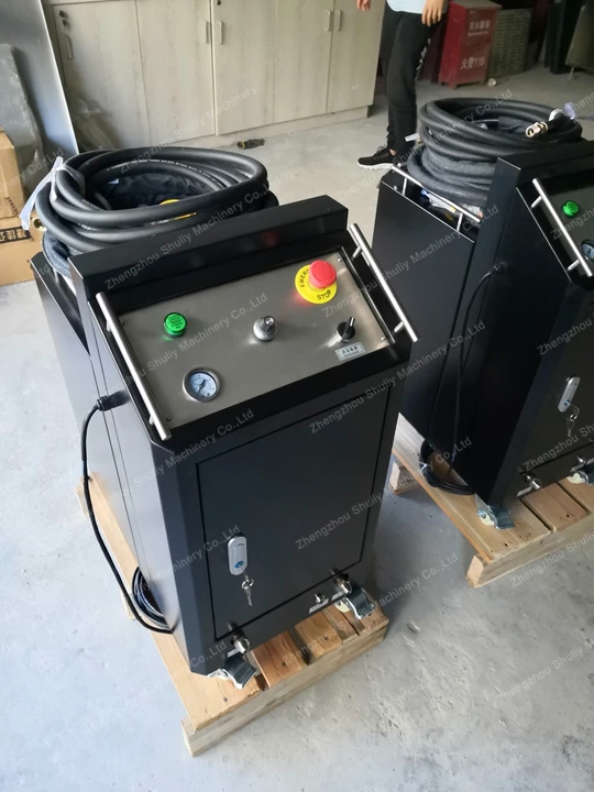 Dry ice cleaning machine for shipping